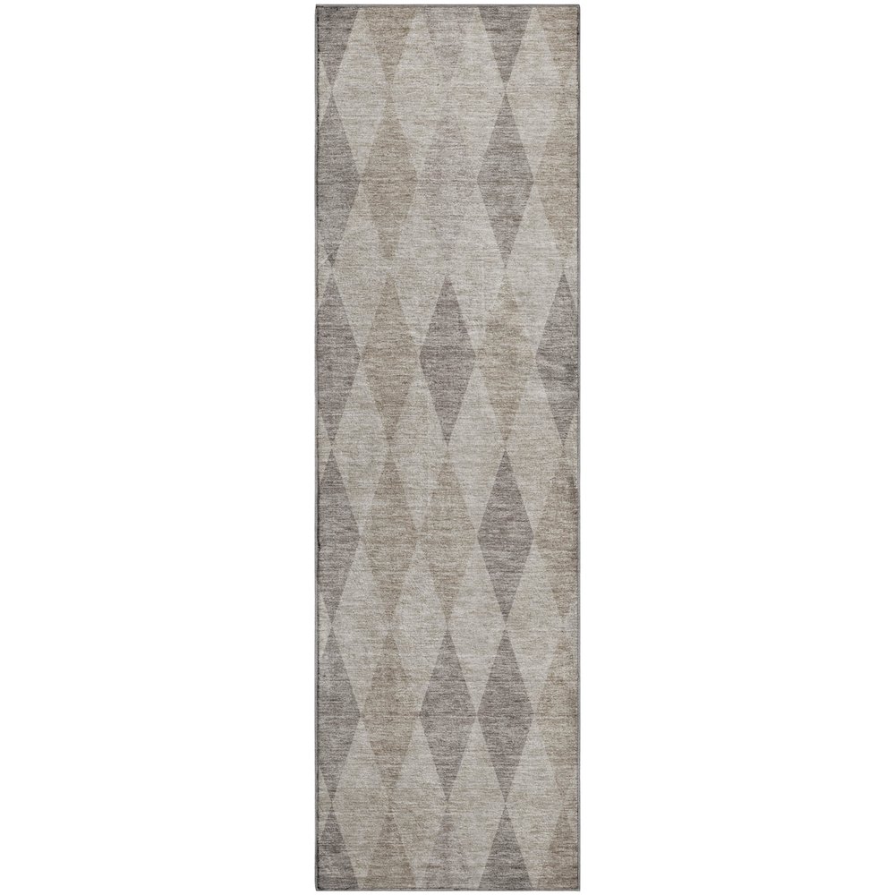 Luxury Washable Indoor/Outdoor The Reserve Beige 2'3" x 7'6" Runner Rug. Picture 1