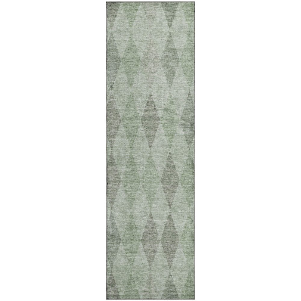 Luxury Washable Indoor/Outdoor The Reserve Fern 2'3" x 7'6" Runner Rug. Picture 1