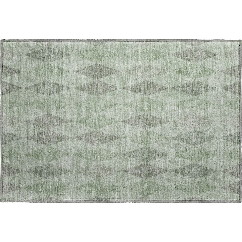 Luxury Washable Indoor/Outdoor The Reserve Fern 1'8" x 2'6" Rug. Picture 1
