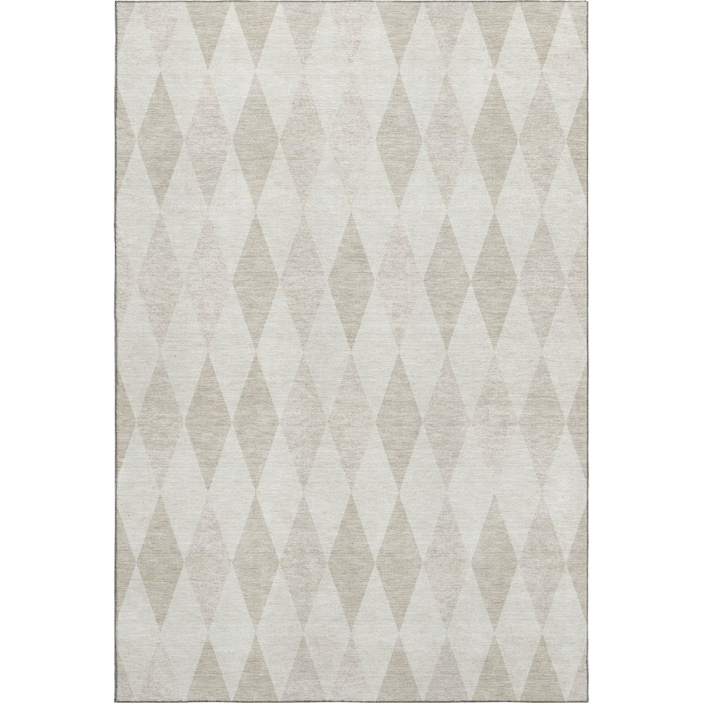 Luxury Washable Indoor/Outdoor The Reserve Ivory 2'6" x 3'10" Rug. Picture 1