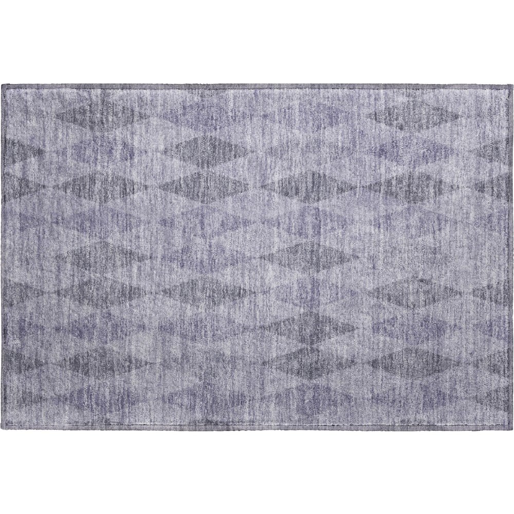 Luxury Washable Indoor/Outdoor The Reserve Lavender 1'8" x 2'6" Rug. Picture 1