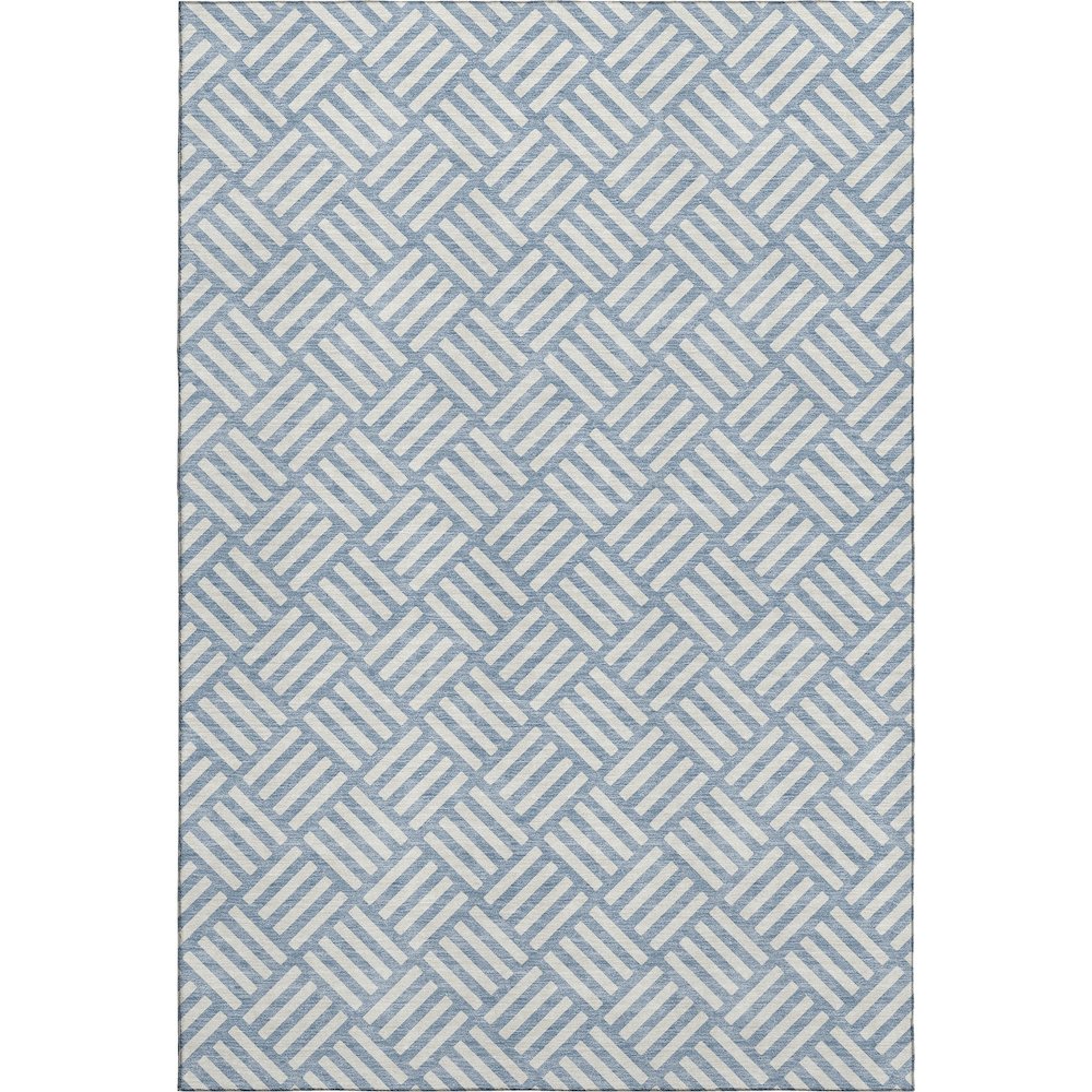 Luxury Washable Indoor/Outdoor The Reserve Denim 2'6" x 3'10" Rug. Picture 1