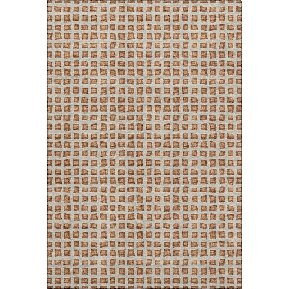 Luxury Washable Indoor/Outdoor The Reserve Copper 2'6" x 3'10" Rug. Picture 1