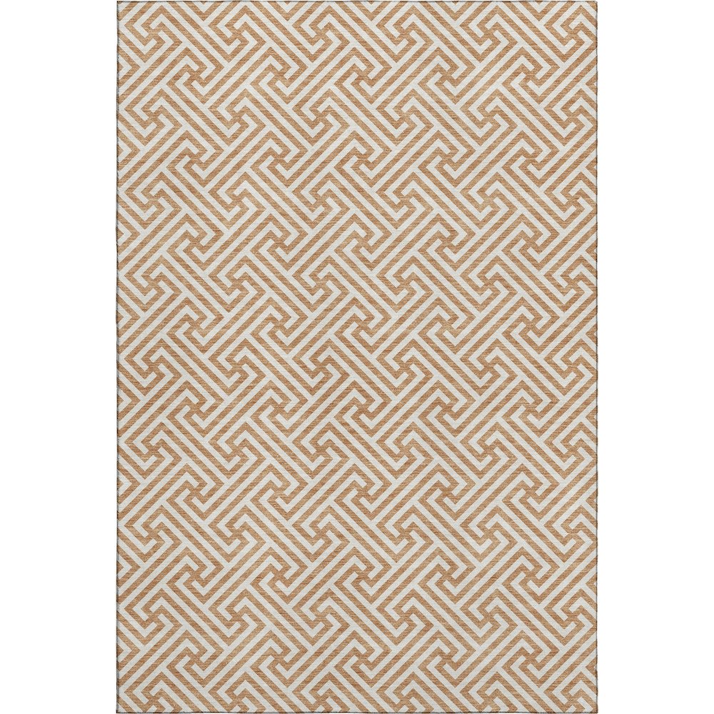 Luxury Washable Indoor/Outdoor The Reserve Copper 2'6" x 3'10" Rug. Picture 1