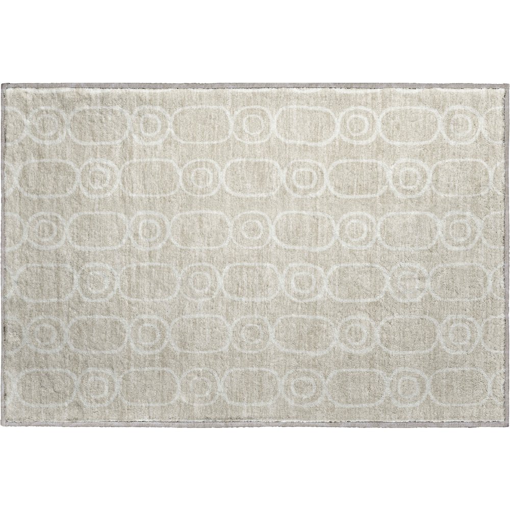 Luxury Washable Indoor/Outdoor The Reserve Beige 1'8" x 2'6" Rug. Picture 1