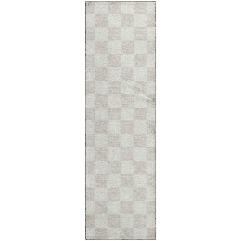 Luxury Washable Indoor/Outdoor The Reserve Linen 2'3" x 7'6" Runner Rug. Picture 1
