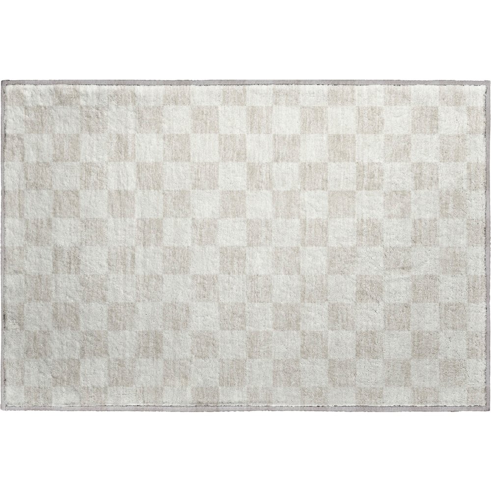 Luxury Washable Indoor/Outdoor The Reserve Linen 1'8" x 2'6" Rug. Picture 1