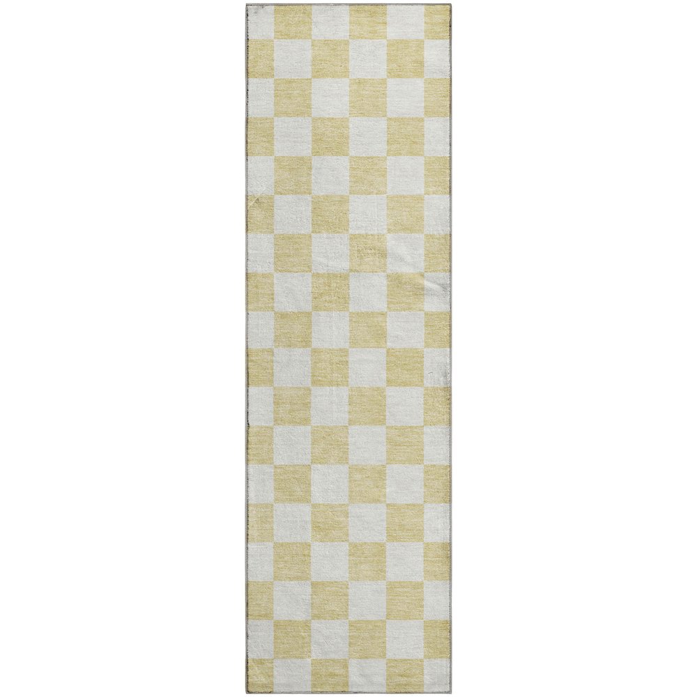 Luxury Washable Indoor/Outdoor The Reserve Wheat 2'3" x 7'6" Runner Rug. Picture 1