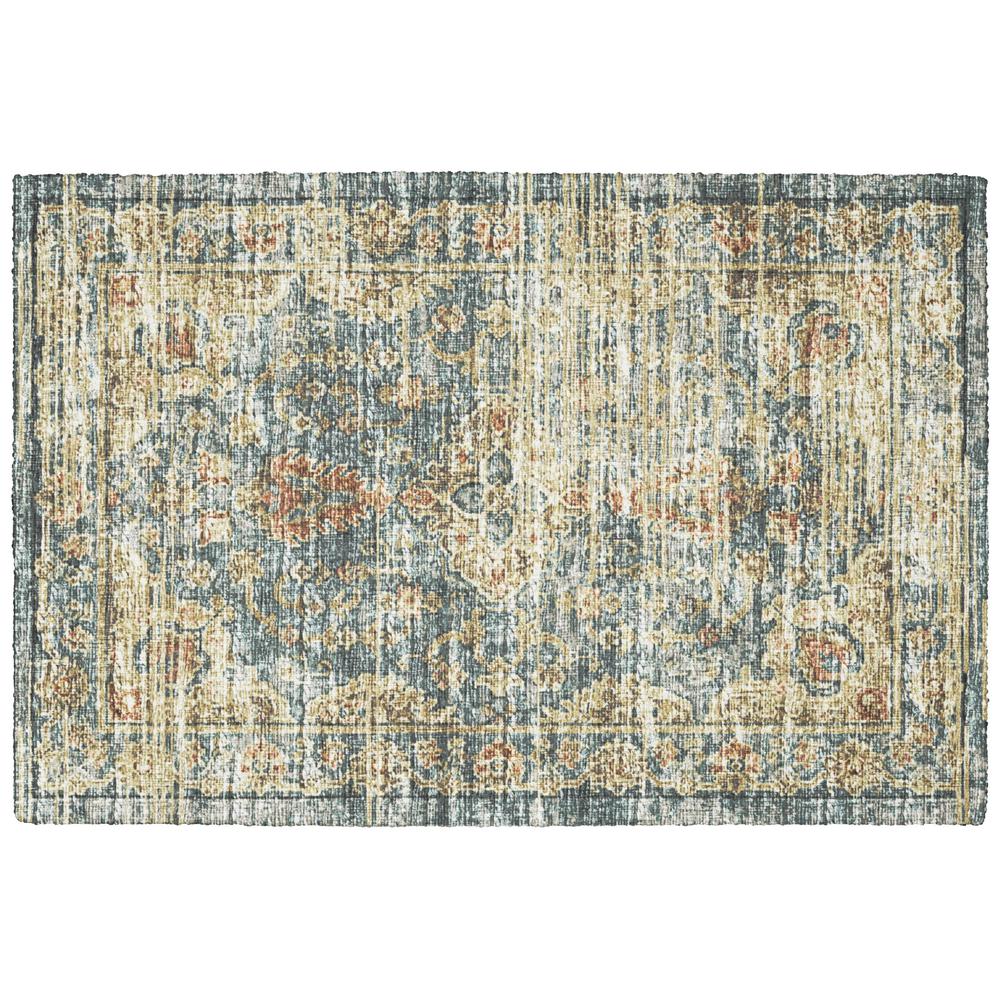 Tuscany TU13 Teal 1'8" x 2'6" Rug. Picture 1