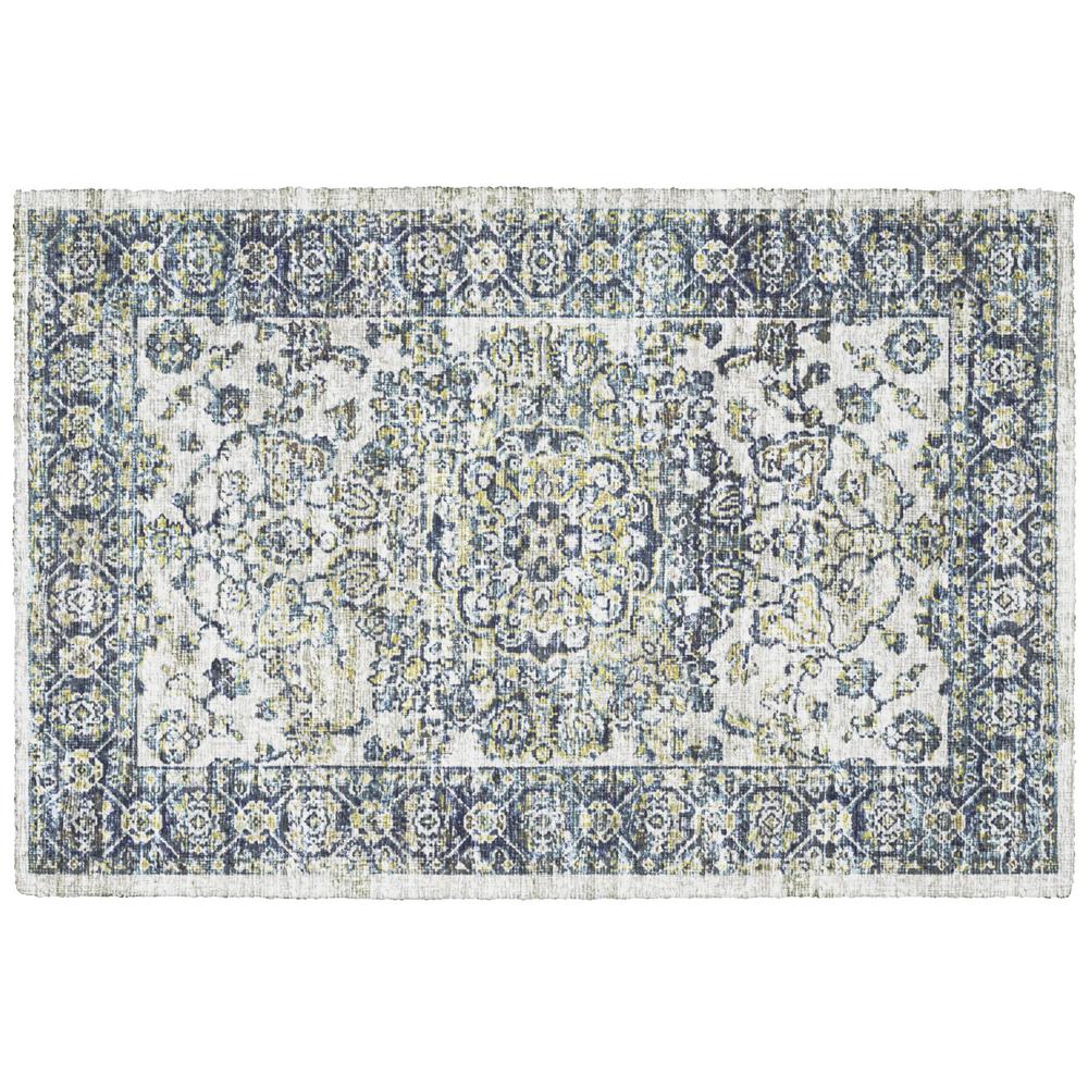 Tuscany TU1 Silver 1'8" x 2'6" Rug. Picture 1