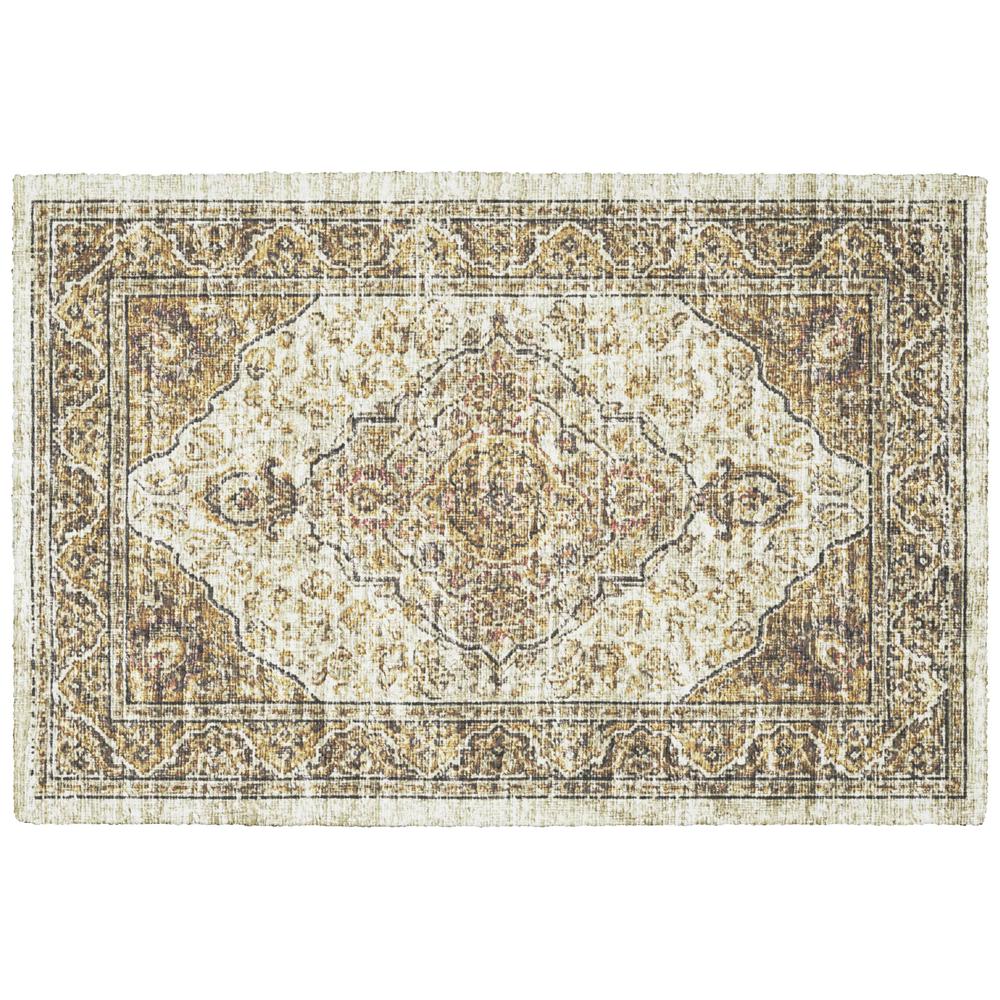 Tuscany TU9 Gold 1'8" x 2'6" Rug. Picture 1
