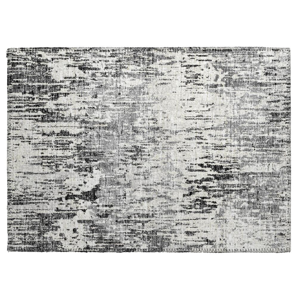 Indoor/Outdoor Accord AAC31 Gray Washable 1'8" x 2'6" Rug. Picture 1