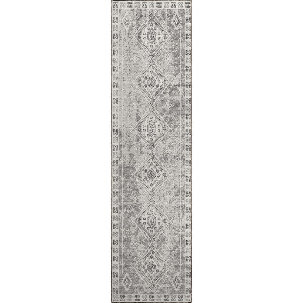 Brisbane BR2 Silver 2'3" x 7'6" Runner Rug. Picture 1
