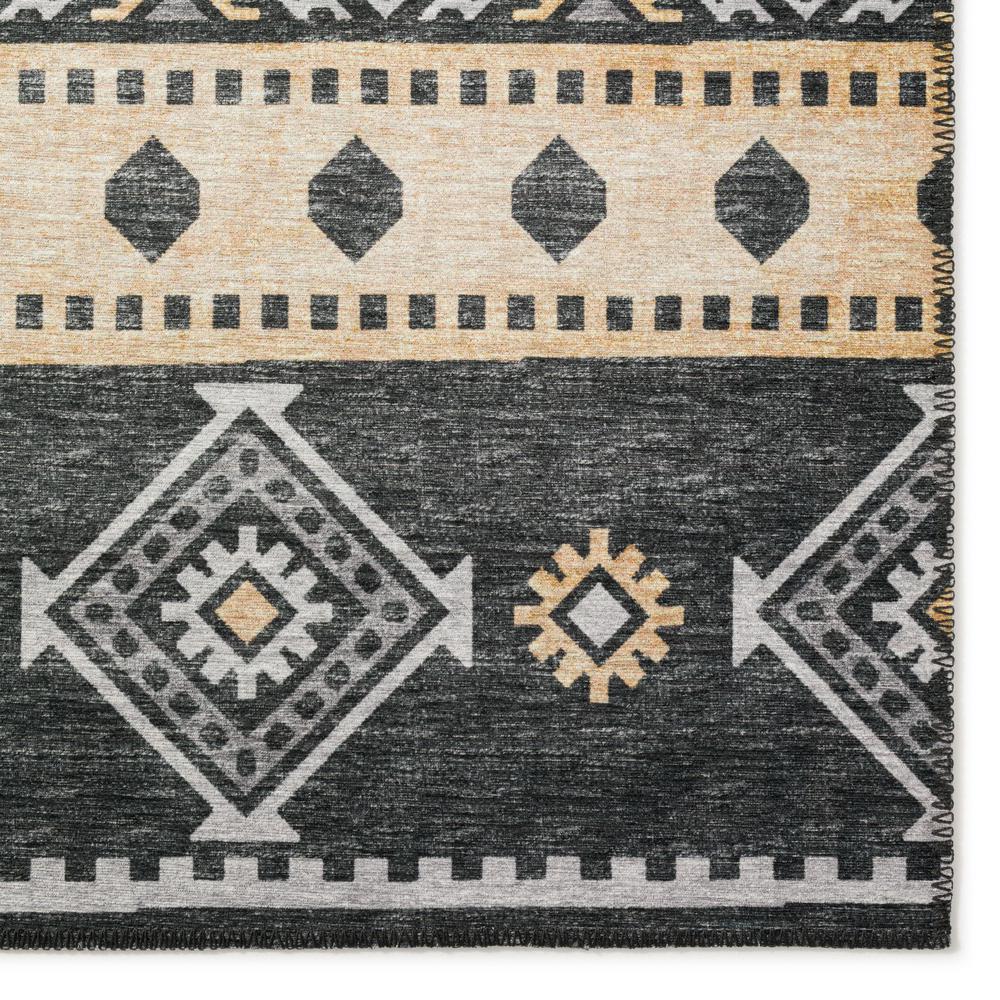 Yuma Gray Transitional Southwest 1'8" x 2'6" Accent Rug Gray AYU42. Picture 2