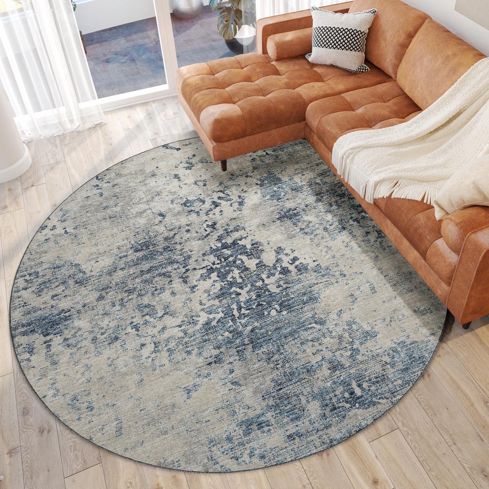 Camberly CM5 Ink 8' x 8' Round Rug. Picture 2