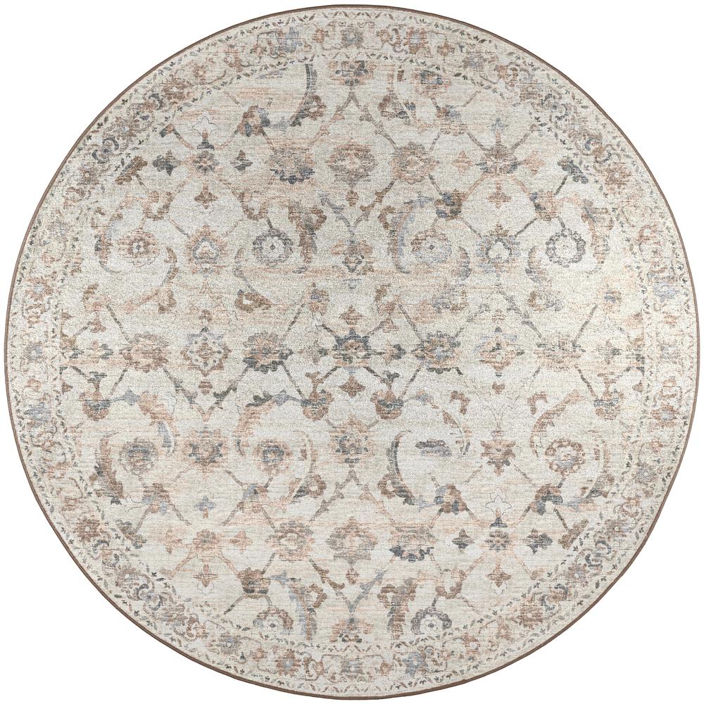 Jericho JC4 Linen 10' x 10' Round Rug. Picture 1