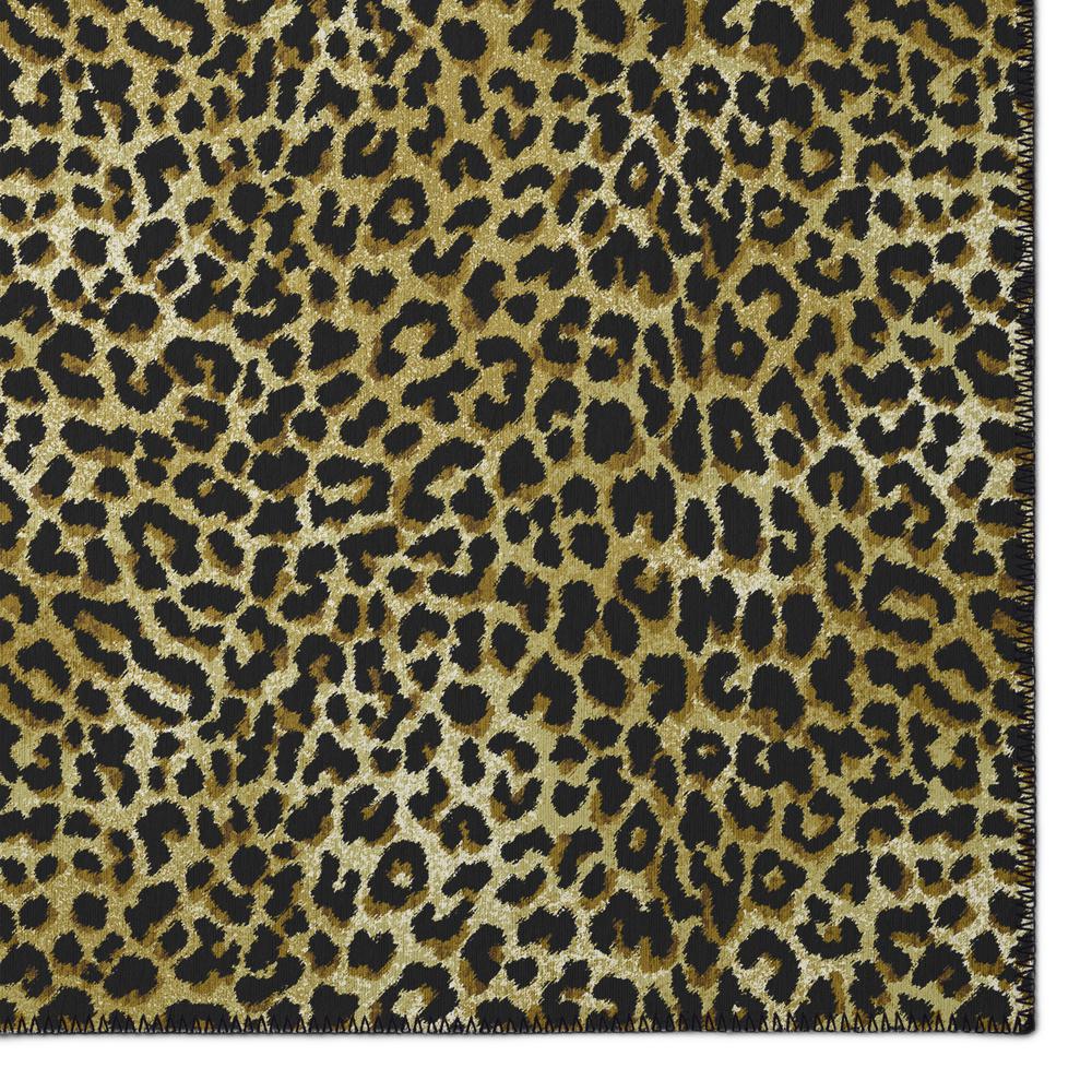 Safari Gilded Animal Animal Print 1'8" x 2'6" Accent Rug Gilded ASF32. Picture 2