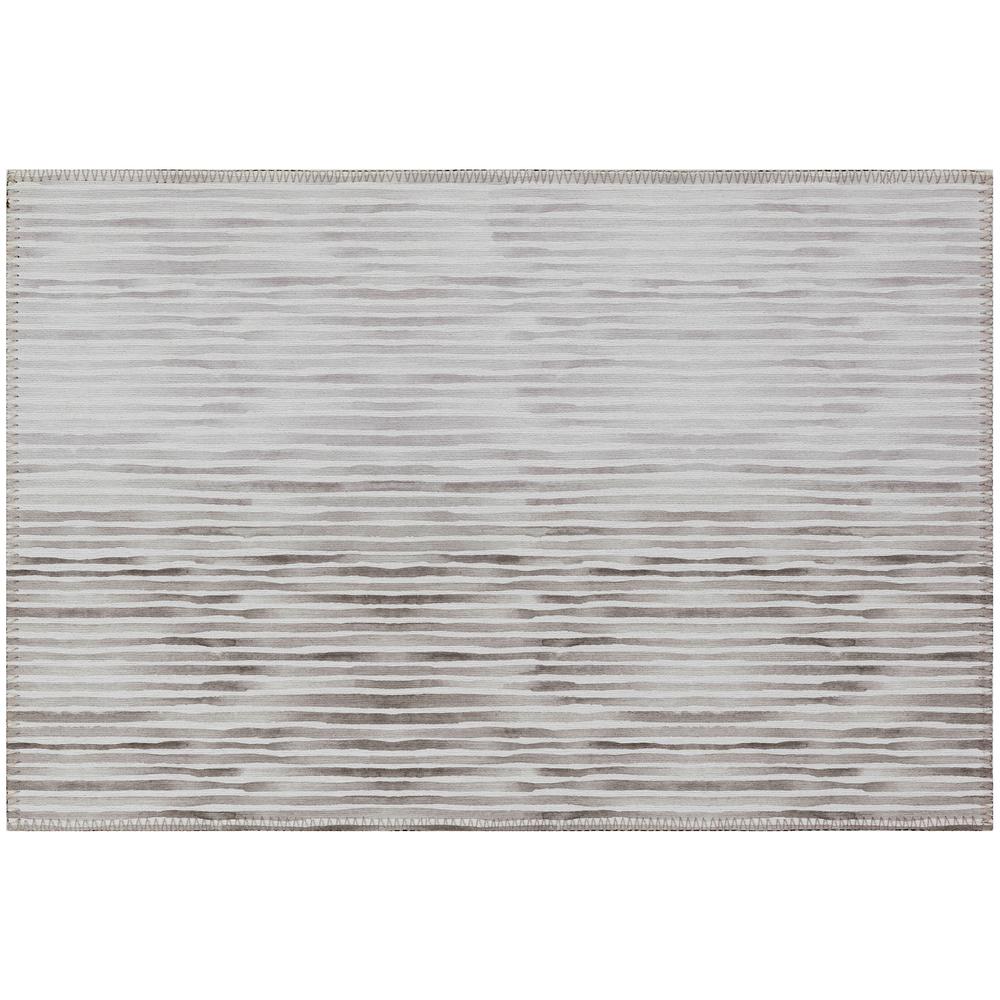 Indoor/Outdoor Surfside ASR38 Gray Washable 1'8" x 2'6" Rug. Picture 1