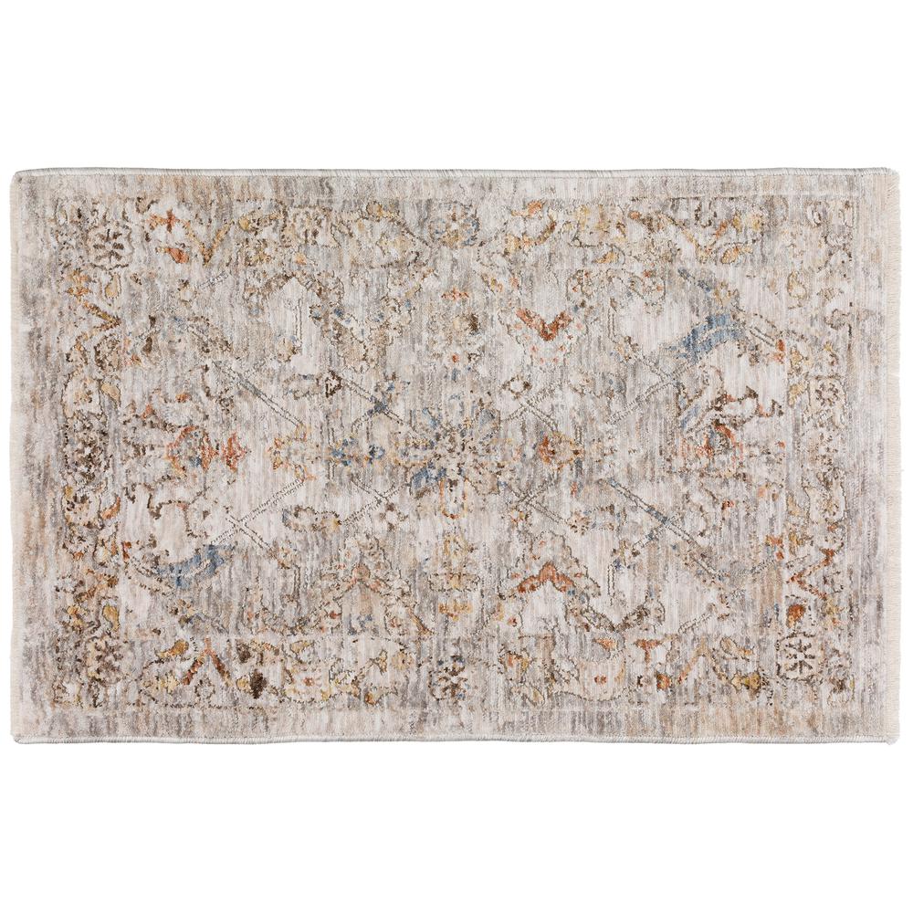 Vienna VI2 Ivory 1'8" x 2'6" Rug. Picture 1