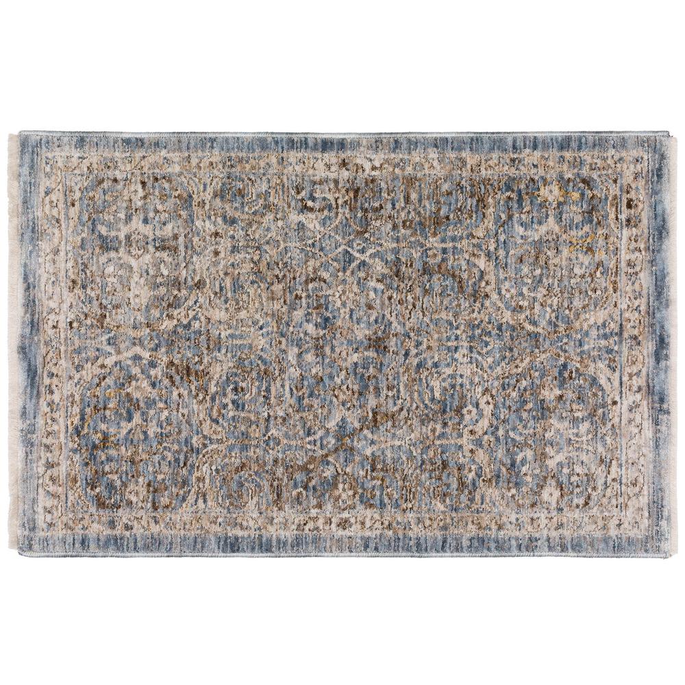 Vienna VI7 Denim 1'8" x 2'6" Rug. Picture 1