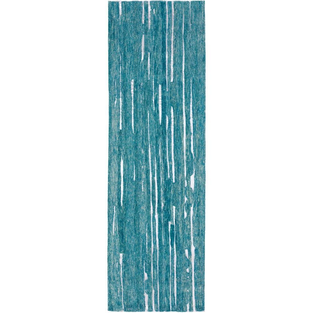 Vibes VB1 Blue 2'3" x 7'6" Runner Rug, VB1TE2X8. Picture 1