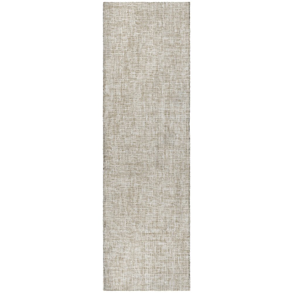 Luxury Washable Voyage VY1 Brown 2'3" x 7'6" Runner Rug. Picture 1