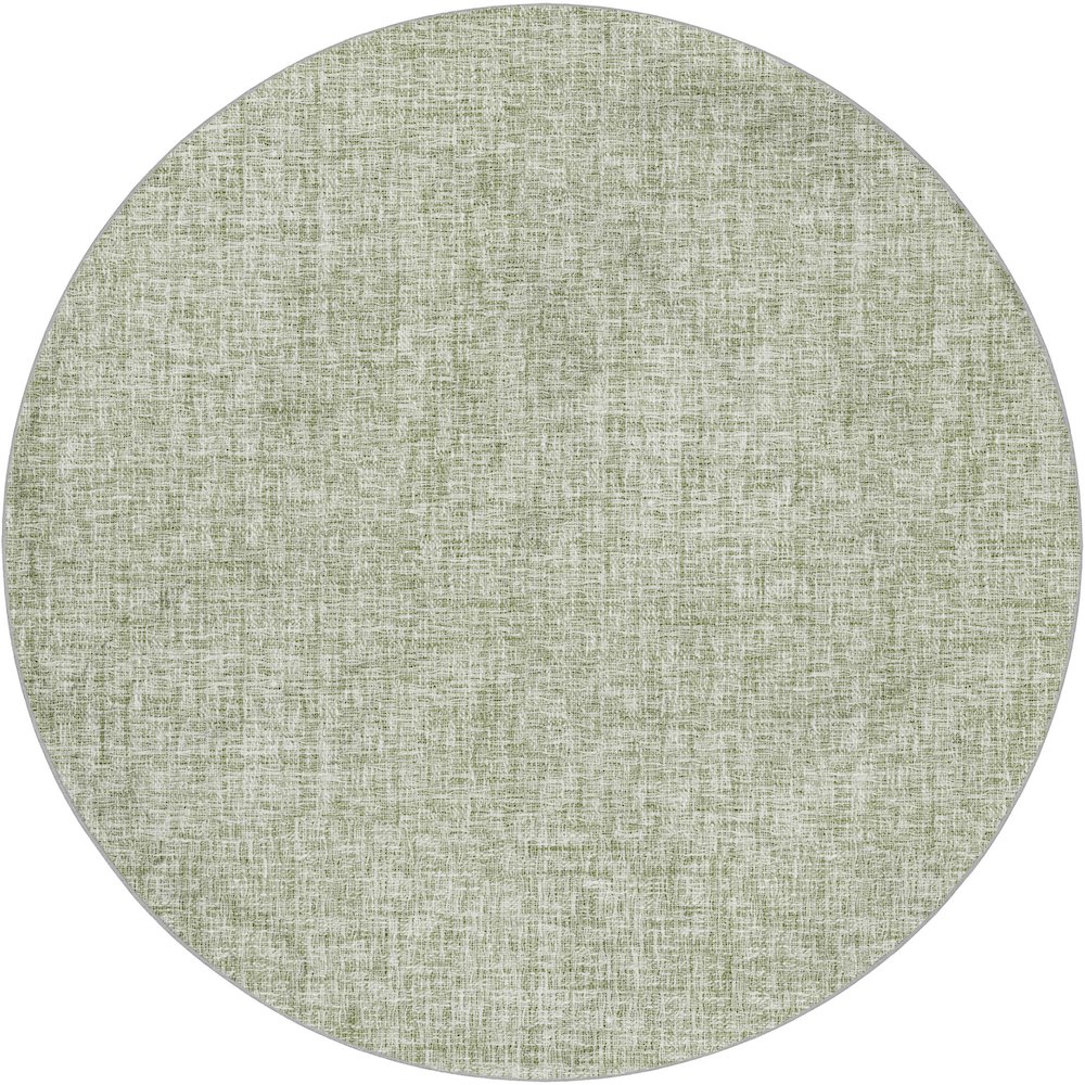 Luxury Washable Voyage VY1 Green 8' x 8' Rug. Picture 1