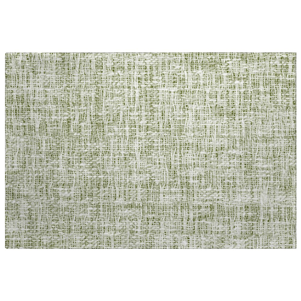 Luxury Washable Voyage VY1 Green 1'8" x 2'6" Rug. Picture 1