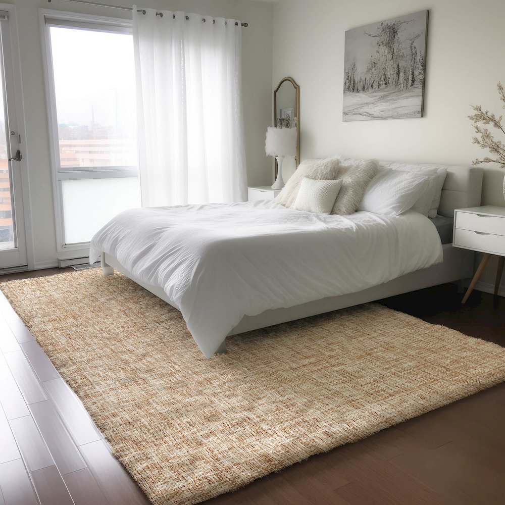 Luxury Washable Voyage VY1 Orange 2'6" x 3'10" Rug. Picture 5