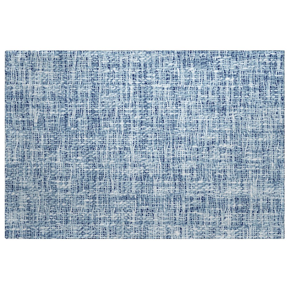 Luxury Washable Voyage VY1 Blue 1'8" x 2'6" Rug. Picture 1