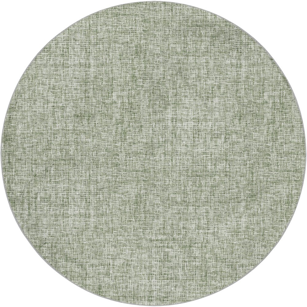 Luxury Washable Voyage VY1 Green 8' x 8' Rug. Picture 1