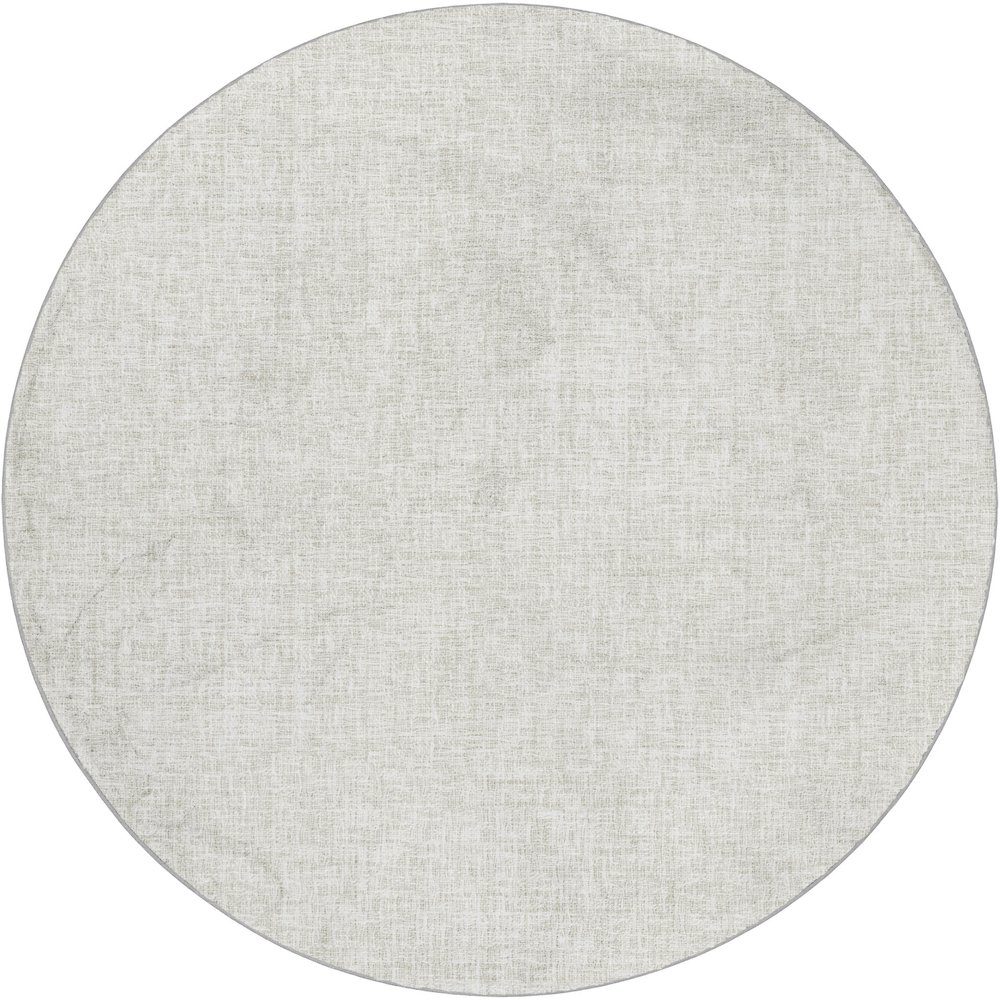 Luxury Washable Voyage VY1 Ivory 8' x 8' Rug. Picture 1
