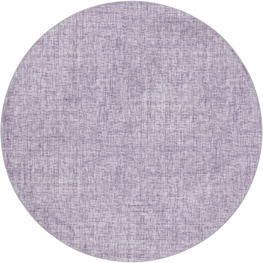 Luxury Washable Voyage VY1 Purple 8' x 8' Rug. Picture 1