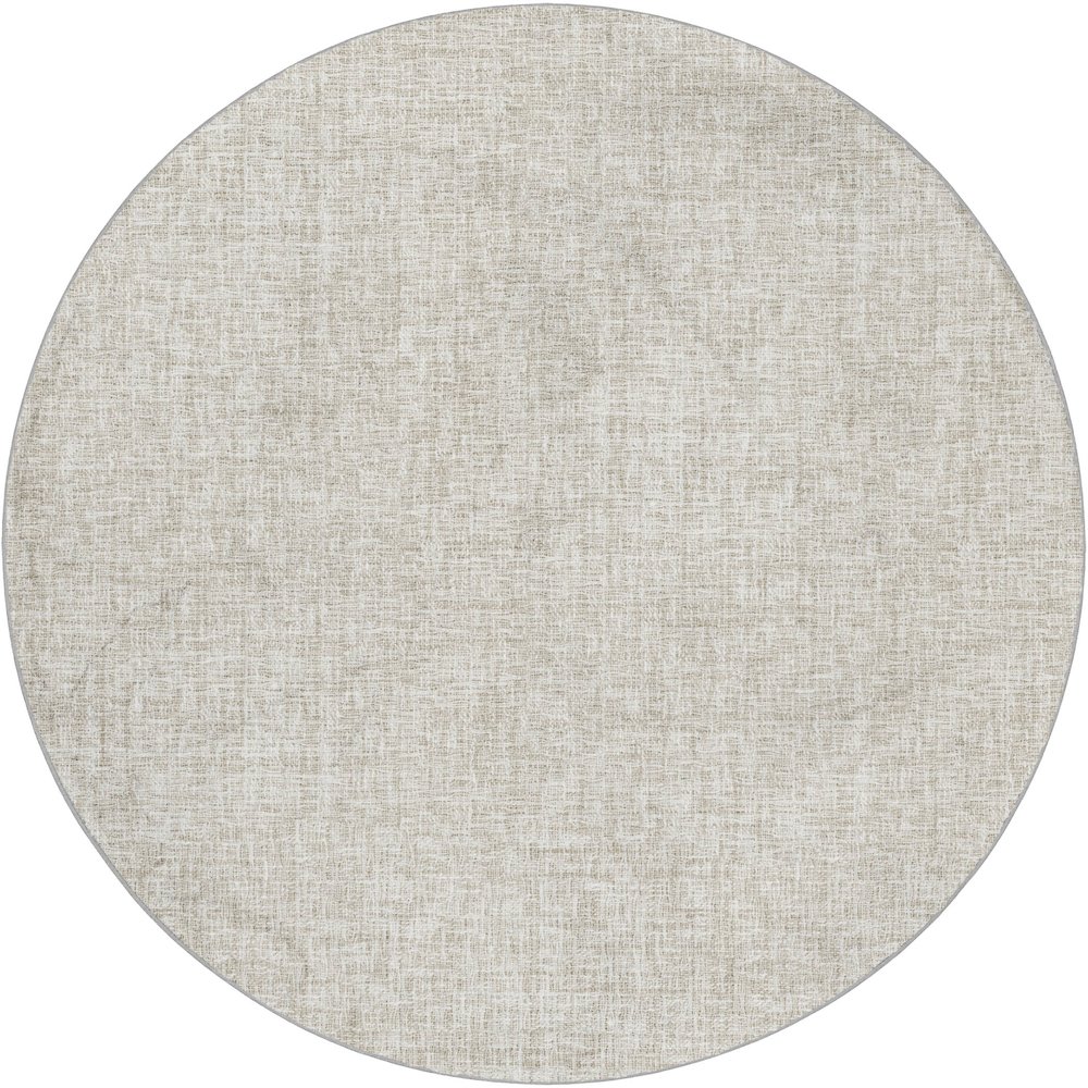 Luxury Washable Voyage VY1 Ivory 8' x 8' Rug. Picture 1