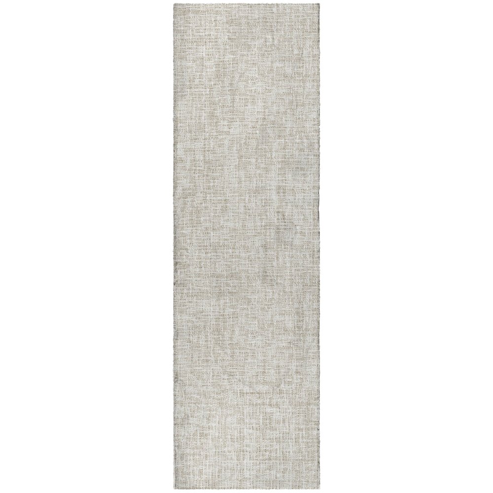 Luxury Washable Voyage VY1 Ivory 2'3" x 7'6" Runner Rug. Picture 1