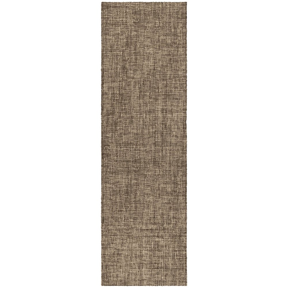 Luxury Washable Voyage VY1 Brown 2'3" x 7'6" Runner Rug. Picture 1