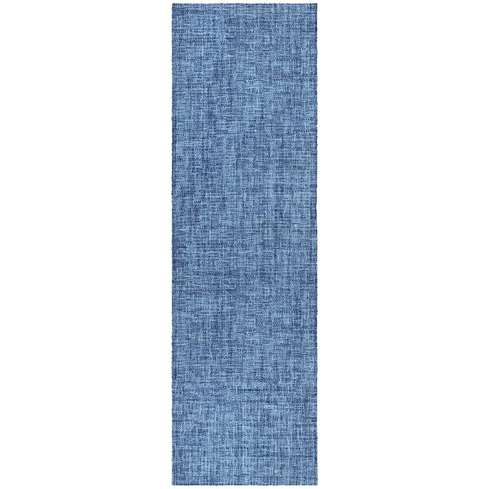 Luxury Washable Voyage VY1 Blue 2'3" x 7'6" Runner Rug. Picture 1