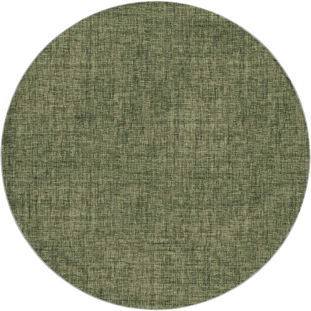Luxury Washable Voyage VY1 Green 8' x 8' Rug. Picture 1