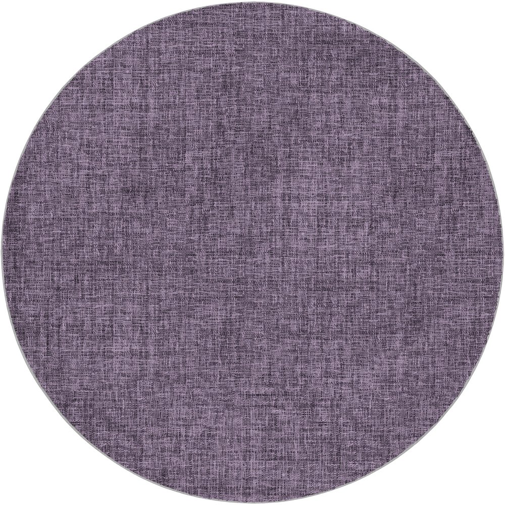 Luxury Washable Voyage VY1 Purple 8' x 8' Rug. Picture 1
