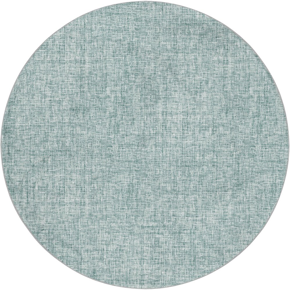 Luxury Washable Voyage VY1 Blue 8' x 8' Rug. Picture 1