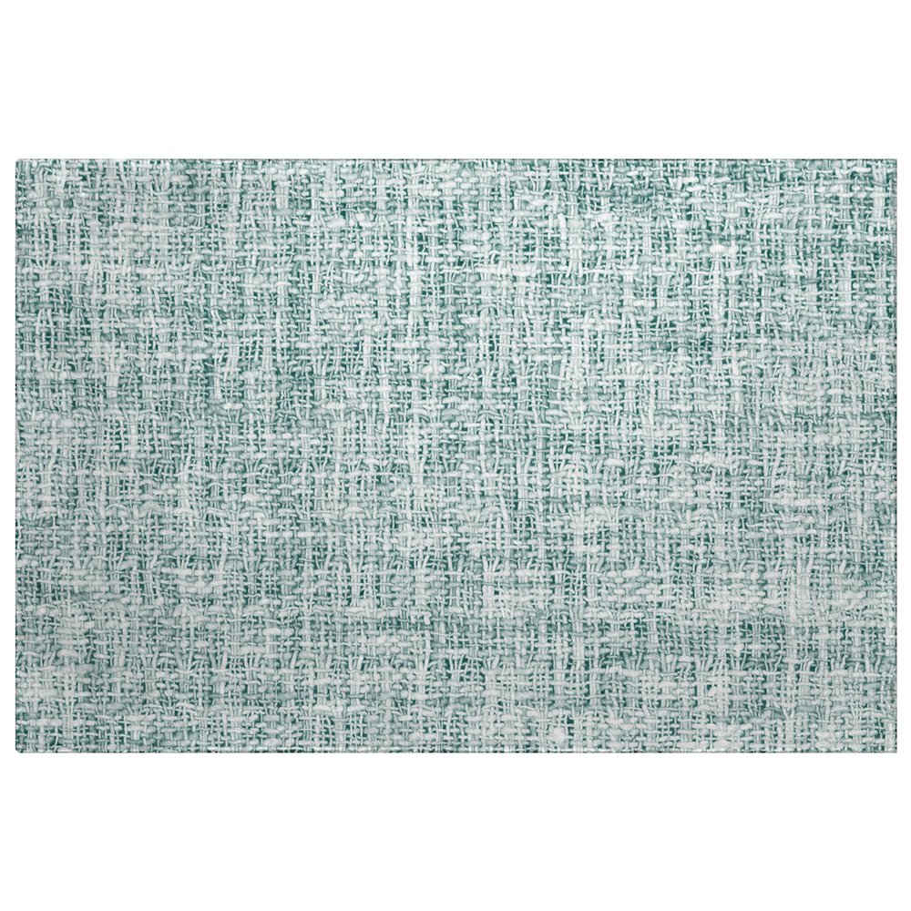 Luxury Washable Voyage VY1 Blue 1'8" x 2'6" Rug. Picture 1