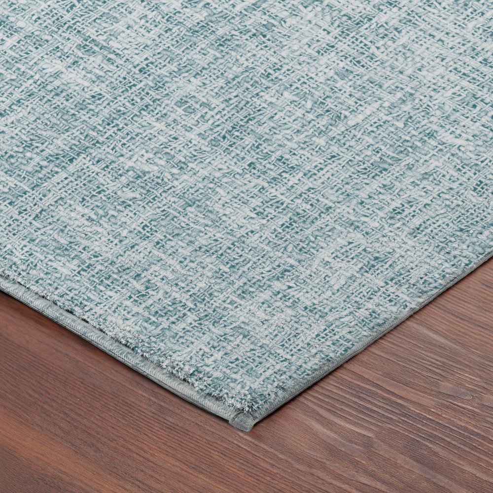 Luxury Washable Voyage VY1 Blue 1'8" x 2'6" Rug. Picture 2
