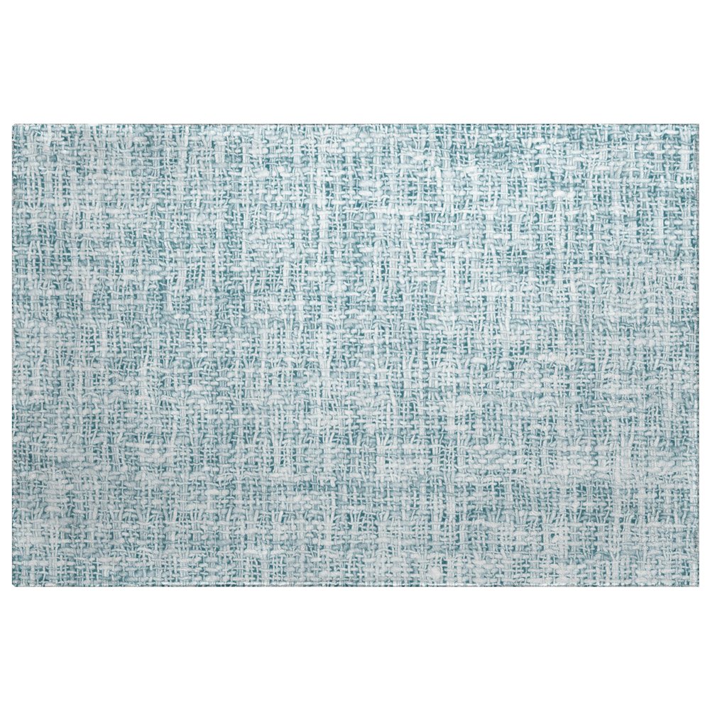 Luxury Washable Voyage VY1 Blue 1'8" x 2'6" Rug. Picture 1
