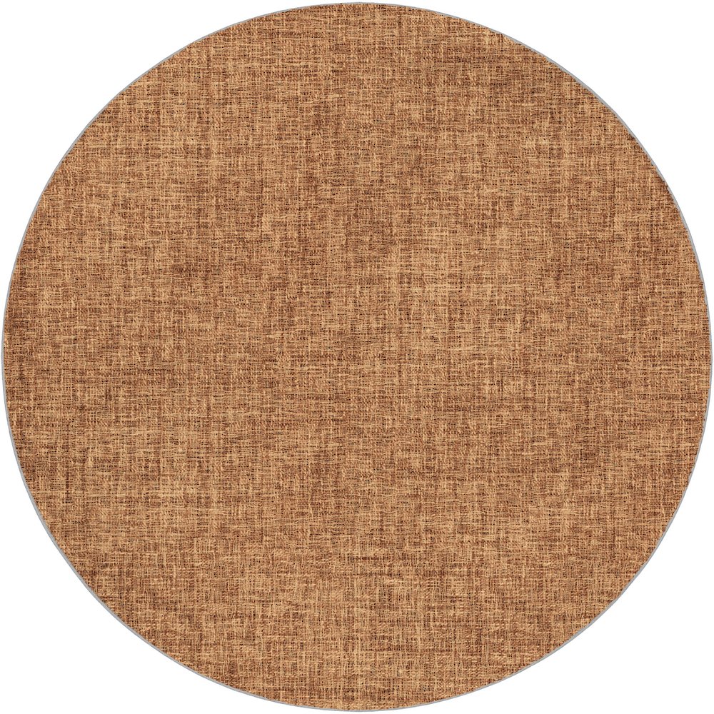 Luxury Washable Voyage VY1 Orange 8' x 8' Rug. Picture 1