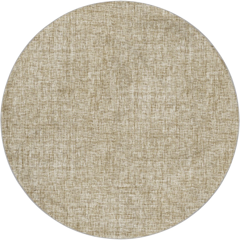 Luxury Washable Voyage VY1 Gold 8' x 8' Rug. Picture 1