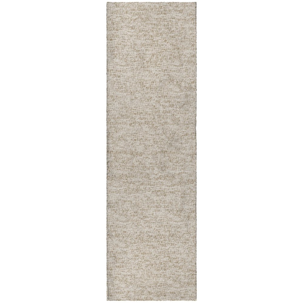 Luxury Washable Voyage VY2 Brown 2'3" x 7'6" Runner Rug. Picture 1