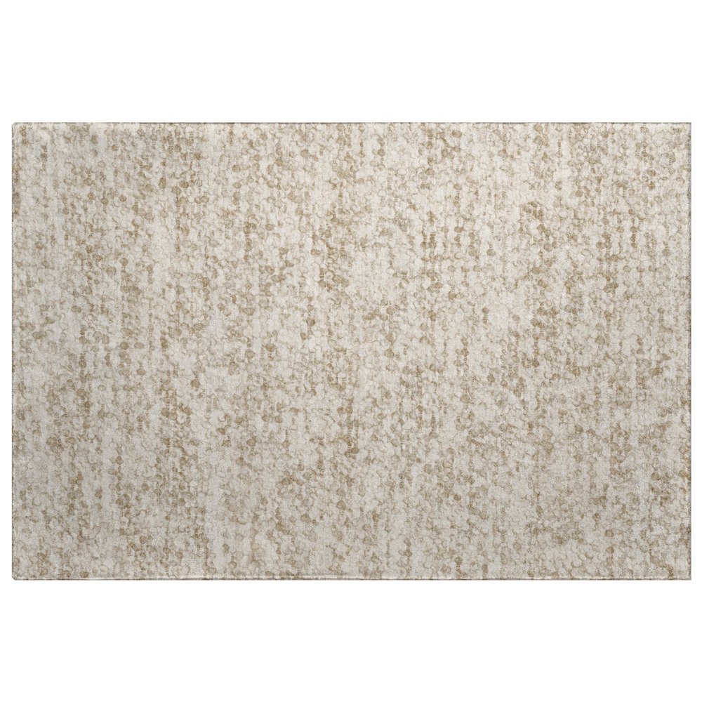 Luxury Washable Voyage VY2 Brown 1'8" x 2'6" Rug. Picture 1