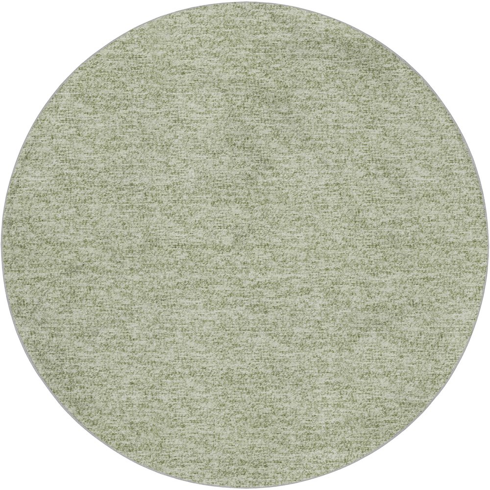 Luxury Washable Voyage VY2 Green 8' x 8' Rug. Picture 1