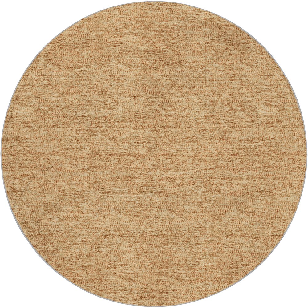 Luxury Washable Voyage VY2 Orange 8' x 8' Rug. Picture 1