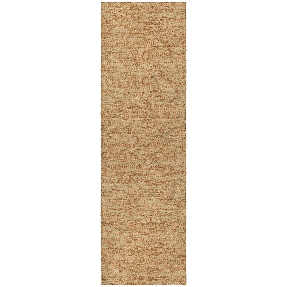 Luxury Washable Voyage VY2 Orange 2'3" x 7'6" Runner Rug. Picture 1
